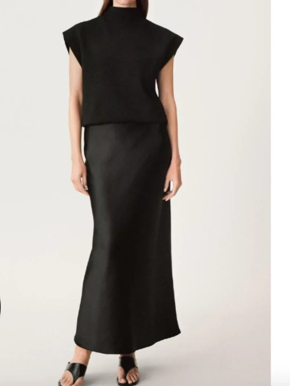 ZARA | SATIN MIDI SKIRT